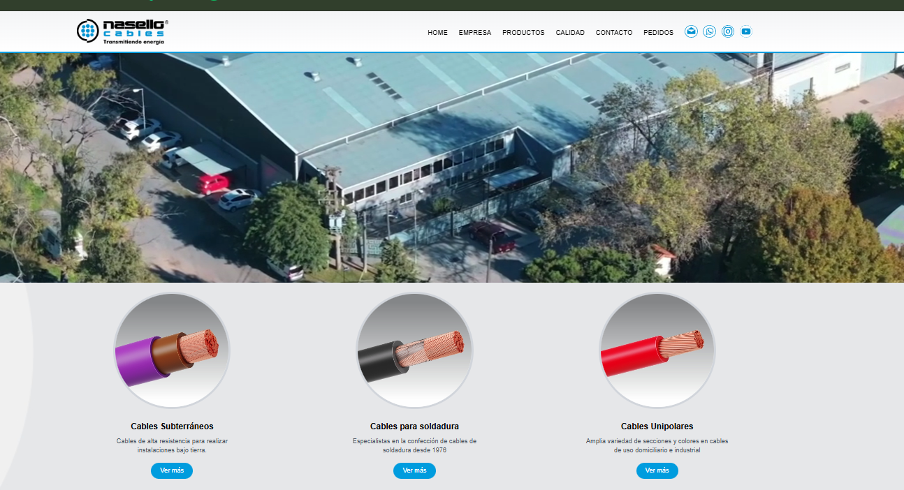 Captura del proyecto Nasello Cables